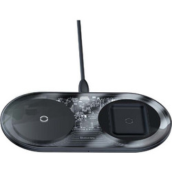 Baseus WXJK-A01 Ασύρματος Φορτιστής Qi Pad 15W Transparent