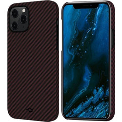Pitaka MagEz Case - Θήκη Aramid Fiber Body Apple iPhone 12 Pro Max - Black / Red Twill (200-108-155)