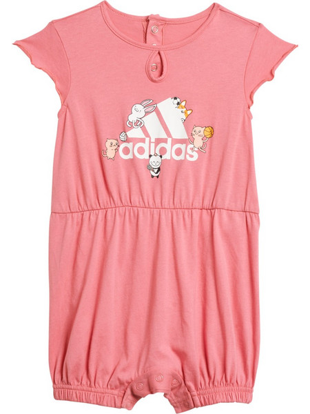 Adidas Onesie Φορμάκι Κοντομάνικο για Κορίτσι Ροζ GM8972