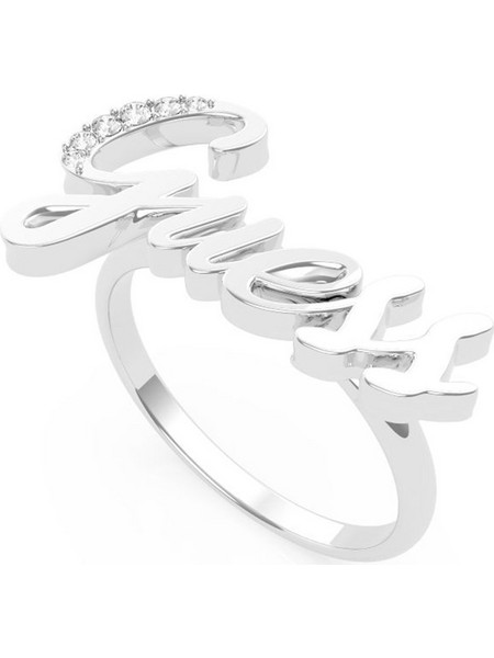 Guess Γυναικείο Δαχτυλίδι από Ατσάλι Ασημί UBR70019