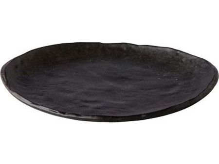 Raw Πιάτο Ρηχό Κεραμικό Oyster Black 21cm QR17041