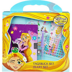 Σετ Ημερολόγιο Στυλό Αυτοκόλλητα Rapunzel Disney