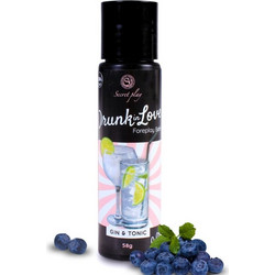Secret Play Drunk in Love Gin & Tonic Λιπαντικό Gel Νερού Κόλπου & Πρωκτού 60ml