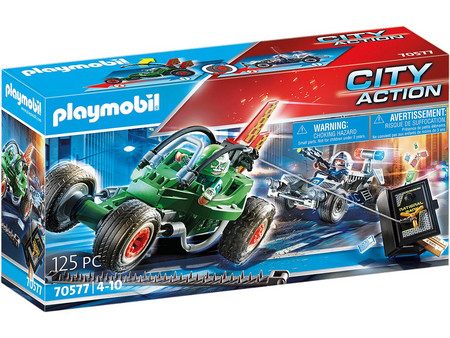 Playmobil City Action Αστυνομική Καταδίωξη Go-Kart για 3+ Ετών 70577