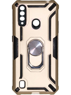 Θήκη Finger Ring Kickstand Armor για Huawei P40 Lite Ε Χρυσο (OEM)