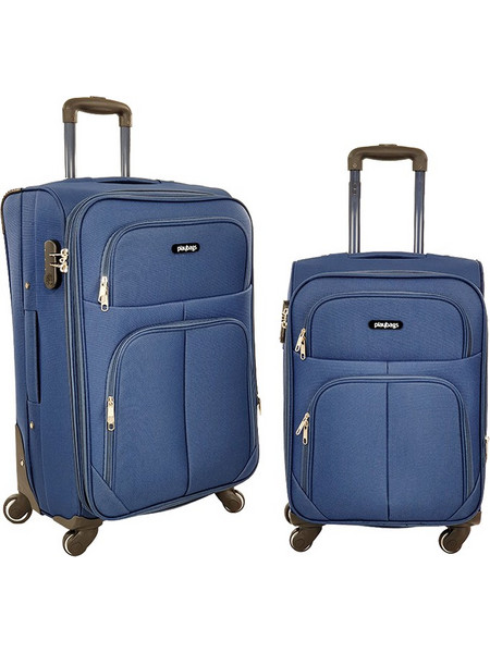 Playbags Collection FW877 Σετ Βαλίτσες 2τμχ Καμπίνας & Μεσαία Navy Μπλε