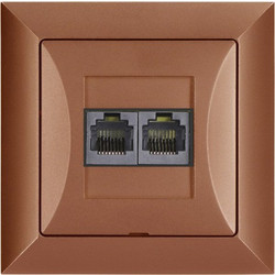 Πριζα Δικτυου Rj45 Διπλη 8Pin Χαλκος Timex 5907522187221