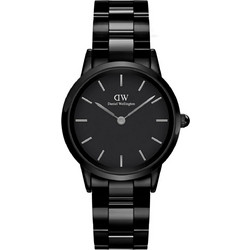 Daniel Wellington Iconic Link Γυναικείο Ρολόι με Μαύρο Κεραμικό Μπρασελέ DW00100414