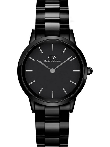 Daniel Wellington Iconic Link Γυναικείο Ρολόι με Μαύρο Κεραμικό Μπρασελέ DW00100414