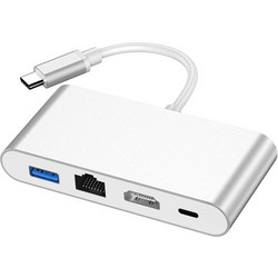Type-c to HDMI 4 in 1 converter , ethernet , usb 3.0 (Κωδ. 1-DOCK014)