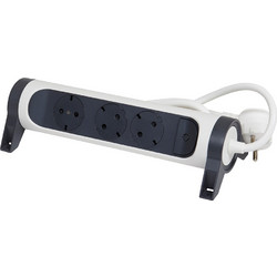 Legrand SurgeArrest 3 Outlets 1.5m Cable White/Grey Rotating 694527