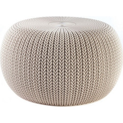 Κάθισμα Πλαστικό Μπεζ Knit Cosy Keter Φ57x31,4υψ 26.00024