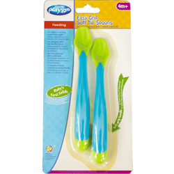 Playgro Easy Grip Σετ Βρεφικά Κουτάλια 4m+ Μπλε 3τμχ