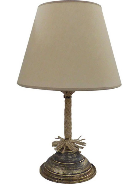 Heronia Lighting UT-BR-Beige Πορτατίφ Ε27 Μπεζ Bronze Φ25xΥ40cm