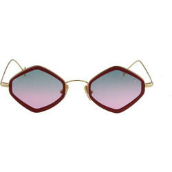 Eyepetizer Jimmy Z C.O-4-20 Γυναικεία Γυαλιά Ηλίου Πολυγωνικά Μεταλλικά Ασημί με Ροζ Polarized Φακό