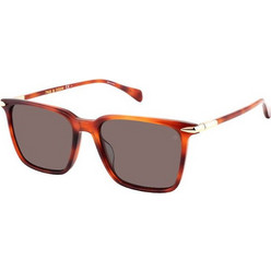 Rag & Bone RNB5028/G/S 05L Ανδρικά Γυαλιά Ηλίου Τετράγωνα Κοκάλινα Καφέ με Καφέ Polarized Φακό