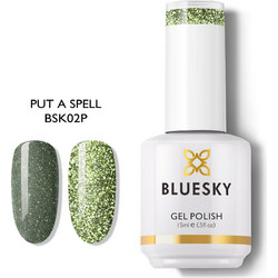 Bluesky Uv Color Gel Put A Spell Glitter Ημιμόνιμο Βερνίκι Νυχιών 15ml