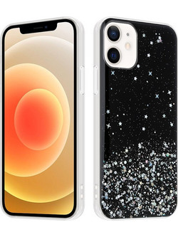 Maxximus Shine θήκη IPhone 13 - Μαύρη με glitter (200-108-997)
