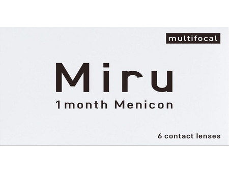 Menicon Miru Multifocal Μηνιαίοι Φακοί Επαφής Πολυεστιακοί Σιλικόνης Υδρογέλης 6τμχ