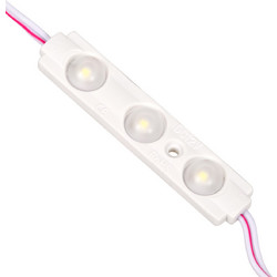 GLOBOSTAR(R) MODULOMI 73707 Module LED 1.5W 180lm 120 DC 12V Αδιάβροχο IP65 3 x SMD5730 Chip Ψυχρό Λευκό 6000K Dimmable - Μ6.9 x Π1.3 x Υ0.8cm - Πακέτο 20 Τεμαχίων