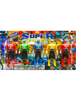 Toymarkt 5 Ήρωες Σε Καρτέλα Σετ Φιγούρες Δράσης για 3+ Ετών 913126/71-3106