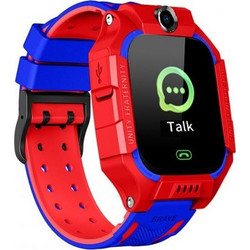 Smartwatch Έξυπνο Ρολόι για Android, με ενσωματωμένη κάμερα και μνήμη 32 Mb, Z6 Κόκκινο - Aria Trade