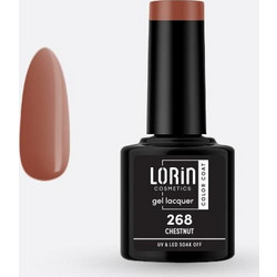 Lorin Gel Lacquer 268 Chestnut Ημιμόνιμο Βερνίκι Νυχιών 8ml