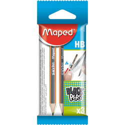 Σετ ανταλλακτικά mini μολύβια για διαβήτη Maped black'peps HB 3τμχ