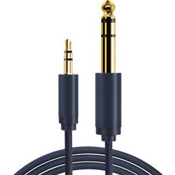 CABLETIME καλώδιο Stereo 6.3mm σε Stereo 3.5mm AV321, 1.8m, μαύρο