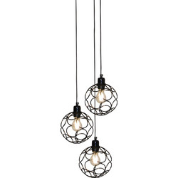 Home Lighting Aline Κρεμαστό Φωτιστικό Οροφής Μονόφωτο E27 Ασημί HL-3588-3 77-4066 Chrome