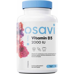 Osavi Vitamin D3 2000iu 120 Μαλακές Κάψουλες
