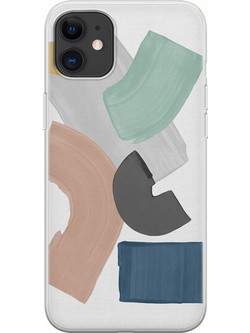 Θήκη Pastel Paint Blocks iPhone 11 Flexible TPU (Διάφανη Σιλικόνη)