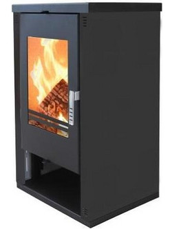 Verso Theia 9KW Black Ατσάλινη Ξυλόσομπα 9kW