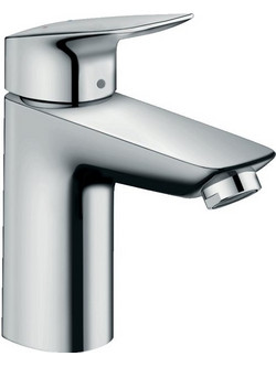 71100000 Hansgrohe Logis 100 Μοντέρνα Μπαταρία Νιπτήρος Μπάνιου με Βαλβίδα