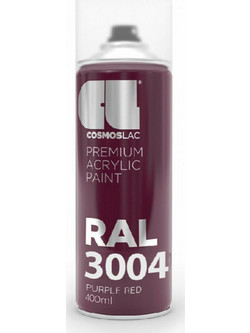 Cosmoslac Premium Acrylic Paint Σπρέι Βαφής Purple Red RAL3004 Gloss 400ml