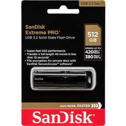 Sandisk Cruzer Extreme Pro 512GB USB Stick 3.2 Gen 1 με USB-A