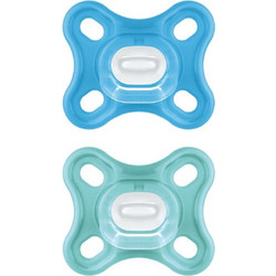 Mam Comfort Ανατομικές Ορθοδοντικές Πιπίλες Σιλικόνης 0-2m Μπλε Βεραμάν 2τμχ