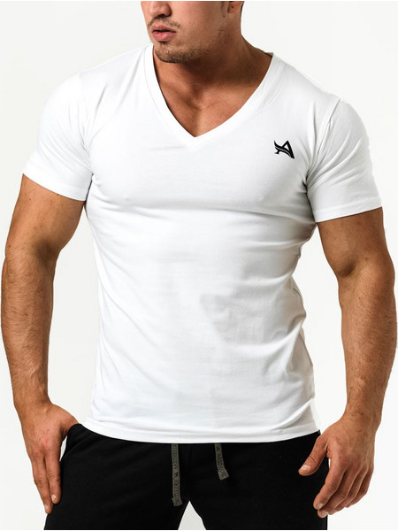 ΜΠΛΟΥΖΑΚΙ ΑΝΔΡΙΚΟ V ΛΑΙΜΟΚΟΨΗ TEE V-NECK WHITE