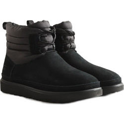 UGG Classic Mini Lace-Up Weather Ανδρικά Μποτάκια Suede Μαύρα με Γούνα 1120849-Blk