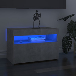 vidaXL Έπιπλο Τηλεόρασης Ξύλινο Γκρι με Φωτισμό Led Μ60xΠ35xΥ40cm 804418