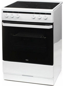 Amica 6018CE2.20EW Κουζίνα Ηλεκτρική 62lt με Κεραμικές Εστίες 60cm