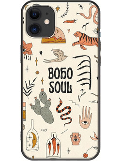 Θήκη Boho Soul iPhone 11 Black TPU (Μαύρη Σιλικόνη)