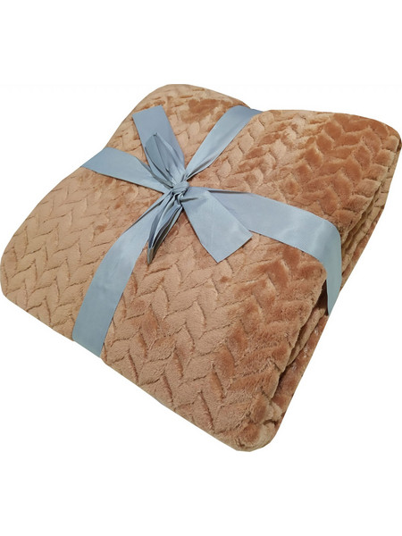 Κουβέρτα Le Blanc Velour Flannel Old Rose Διπλή 200x220 400gsm