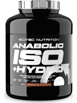 Scitec Nutrition Anabolic ISO +Hydro Chocolate Πρωτεΐνη Ορού Γάλακτος Γράμμωσης Χωρίς Γλουτένη 2.35kg