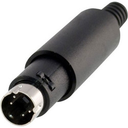 Mini DIN 4 Pin Αρσενικό Βύσμα Male Solder Connector