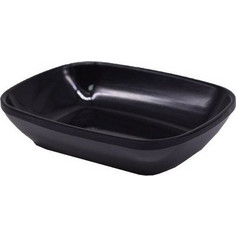 Πιατελάκι πλαστικό ξηρών καρπών μαύρο 12x8x3cm