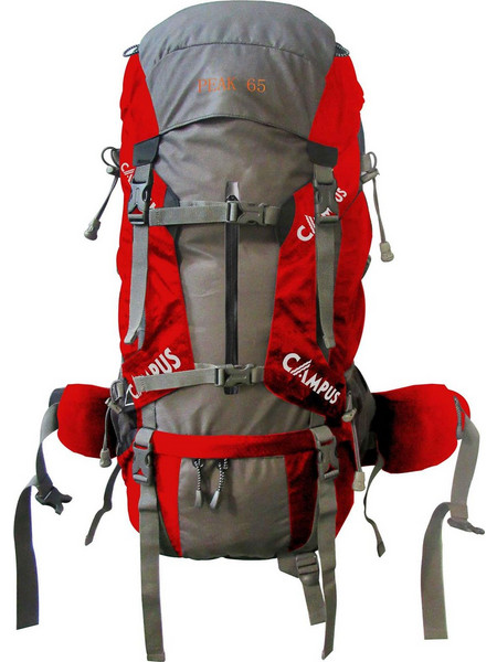 Campus Peak Αδιάβροχο Ορειβατικό Σακίδιο 65lt Κόκκινο 810-9654-9