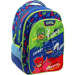 Must Pj Masks Calling All Heroes Σχολική Τσάντα Πλάτης Δημοτικού Μπλε 484249