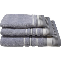 Πετσέτα Βαμβακερή Χεριών 30x50εκ. Satin Stripe Levanda Komvos 7005905-12 - KOMVOS HOME - 7005905-12