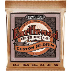 Ernie Ball 2143 Σετ 6 Χορδές Ακουστικής Κιθάρας Phosphor Bronze 13-56" Medium Tension
